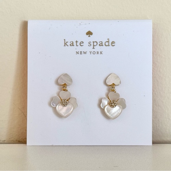 Kate Spade Elegant Floral Earrings with Gold Accents - Picture 5 of 9